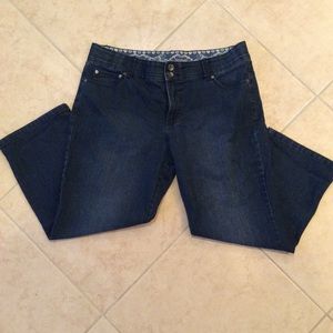 Bandolino Comfort Stretch Denim Jeans Capri Sz 12